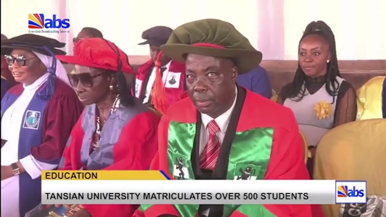 Tansian University Matriculates Over 500 Students