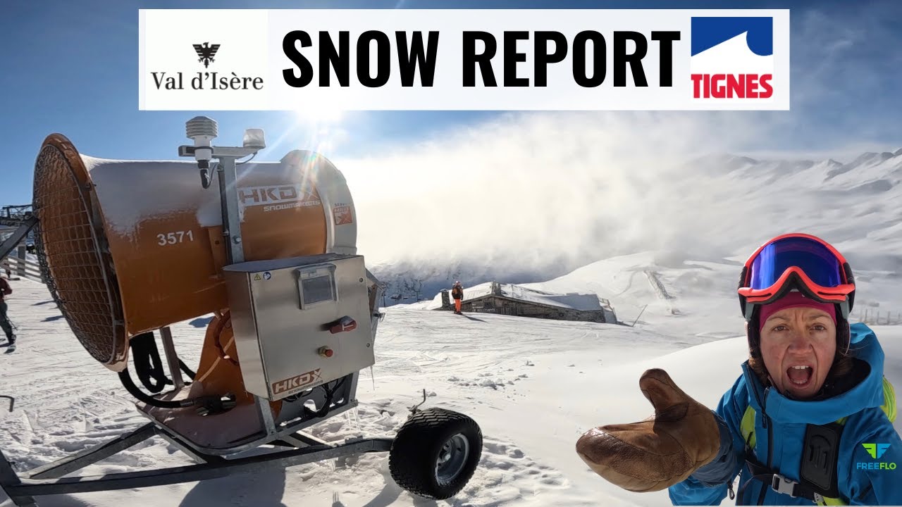 Artificial Snow and Cold Temperatures: Snow Report Tignes, Val DÌsere French Alps 15th Dec 2024