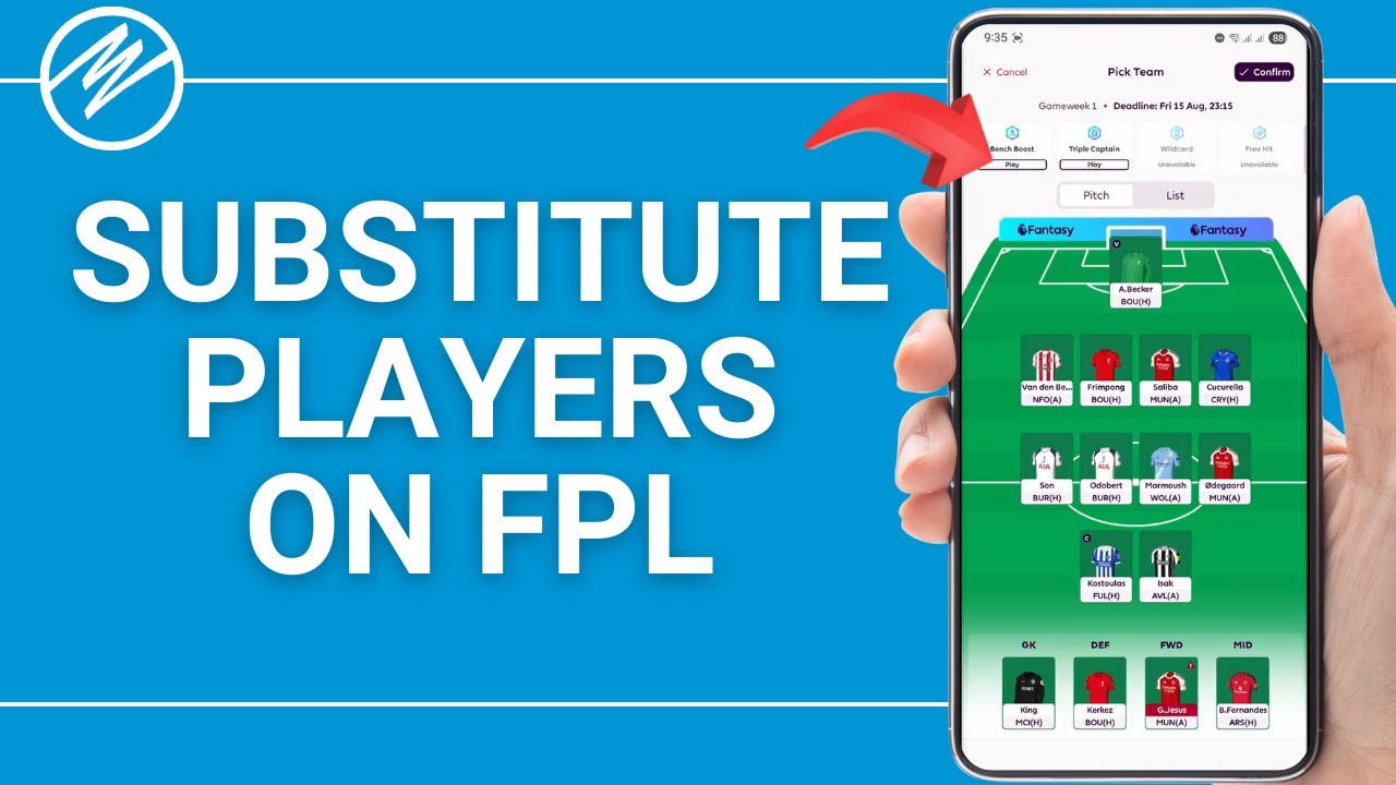 Как заменить игроков в Fantasy Premier League (FPL)