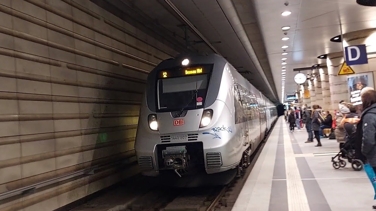 Mitfahrt in der S2  Mitteldeutschland von Leipzig Hbf bis Bitterfeld in der BR 442 mit JimmyU8