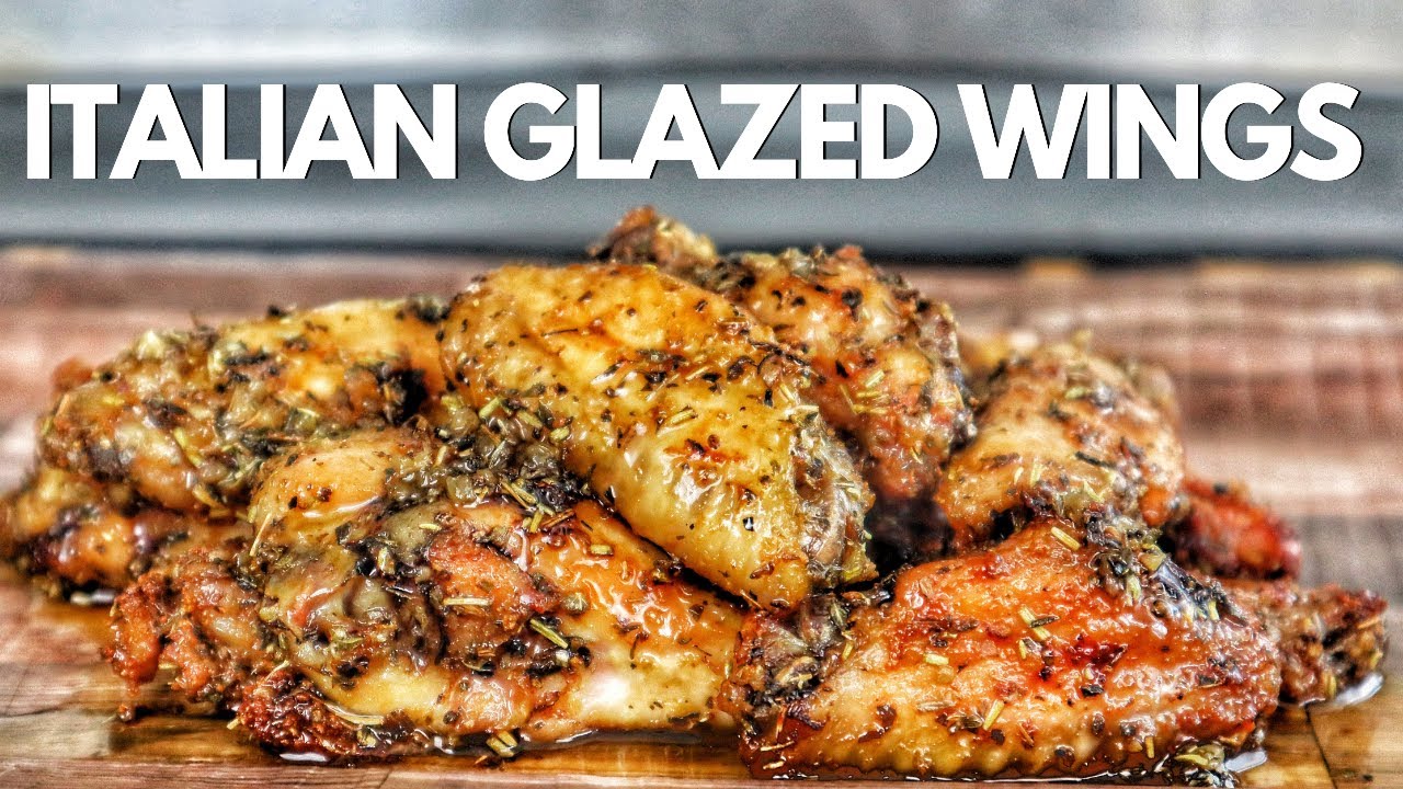 Italian Glazed Chicken Wings Are So DELICIOUS!