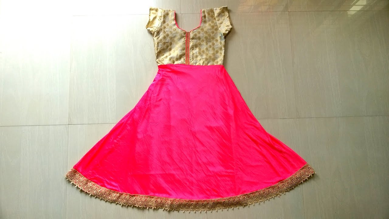 Anarkali churidar cutting and stitching   Part - 1