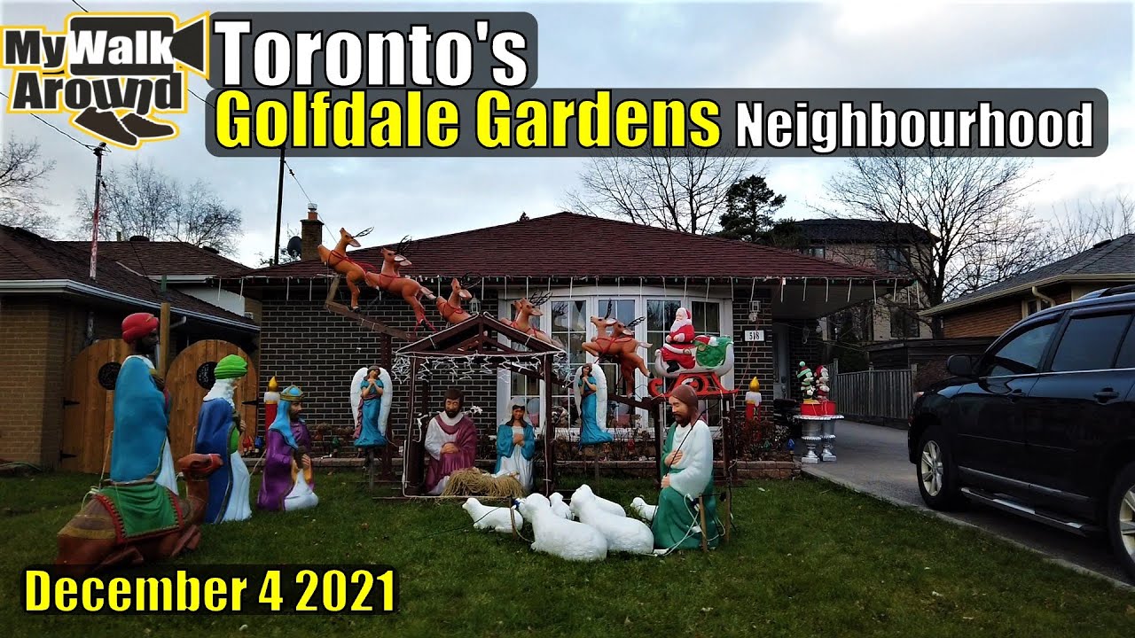 Saturday morning walk in Toronto's Golfdale Gardens neighbourhood on December 4 2021