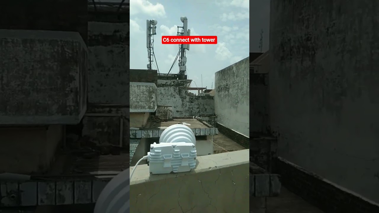 #fiber installation #c6 connect with tower# wifi