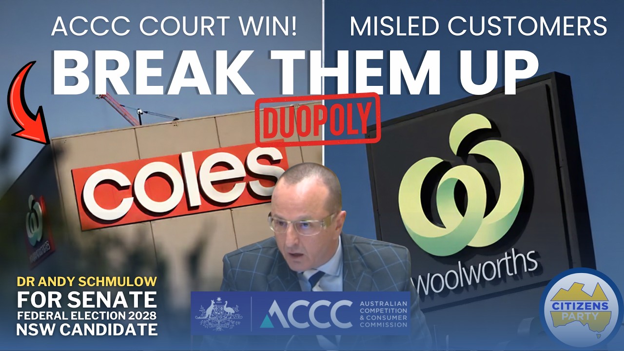 НУЖНО РАЗДЕЛИТЬ COLES И WOOLWORTHS