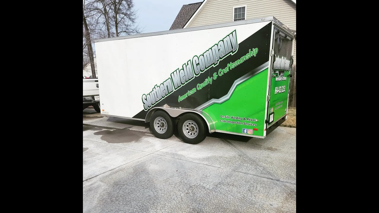 Mobile Welding Enclosed Trailer Tour