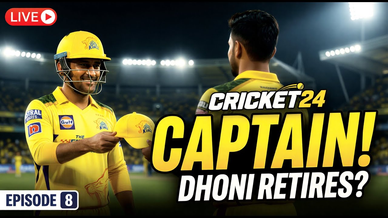 Dhoni Retires?! 😱 Captaincy Chaos Begins 🏏 | EPI-8 |  MYSELF DUDE GAMING
