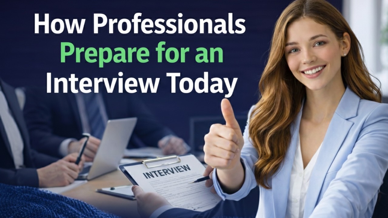 How Professionals Prepare for an Interview Today  #allynerds #usajobs #usjobmarket
