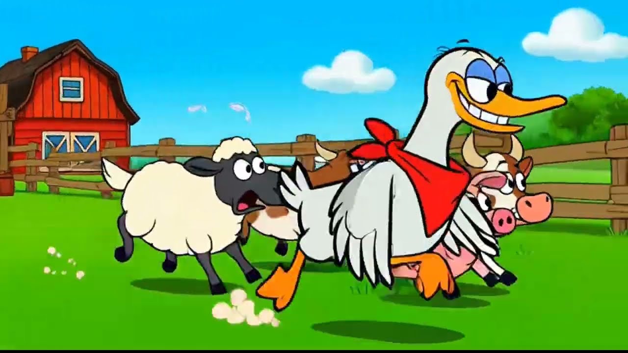 Hen vs Goose 🐔🆚🪿 | Epic Funny Cartoon | 3D Animal Animation | MamaSprout TV