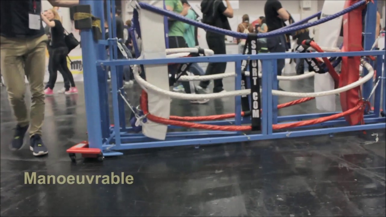 SportCom Folding/Klappbarer Boxing Ring (escamotable)