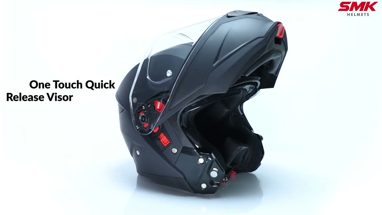 SMK Gullwing Solid Flip-up Helmet - Product Video