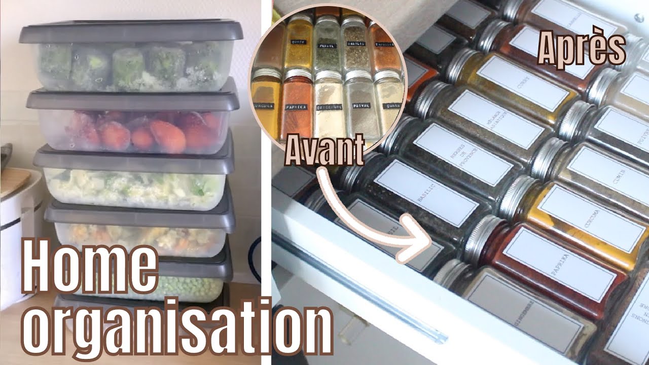 MOTIVATION RÉORGANISATION MAISON - RANGEMENT ÉPICES ET CONGÉLATEUR + REVUE TINECO S5 COMBO
