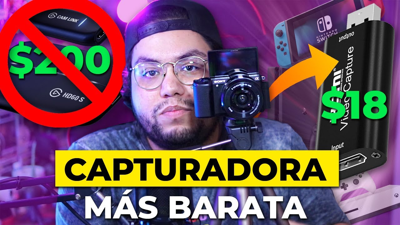 ¡La capturadora de vídeo más barata de Amazon! (Conecta tu cámara, Xbox, Movil, PS4, Nintendo a OBS)