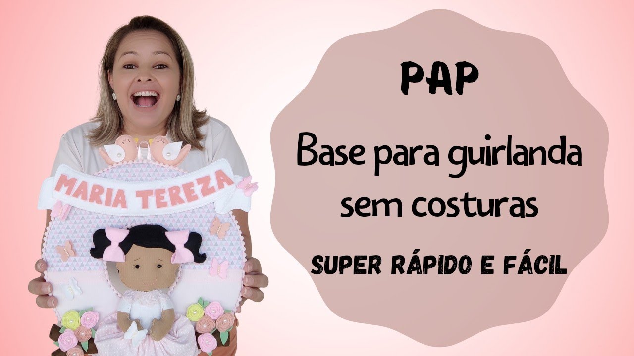 Pap Base para guirlanda sem costuras. Fácil e rápido. #passoapasso #guirlanda #artesanatolucrativo