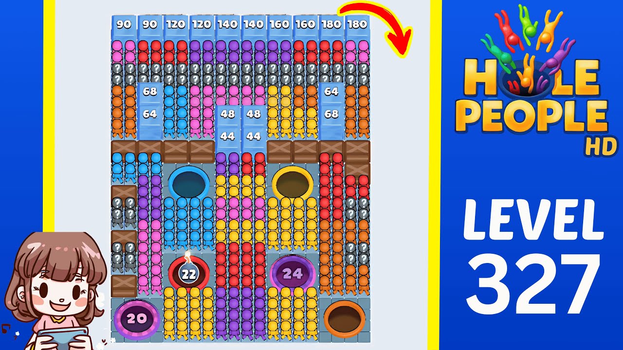 Hole People Level 327 Solution Walkthrough