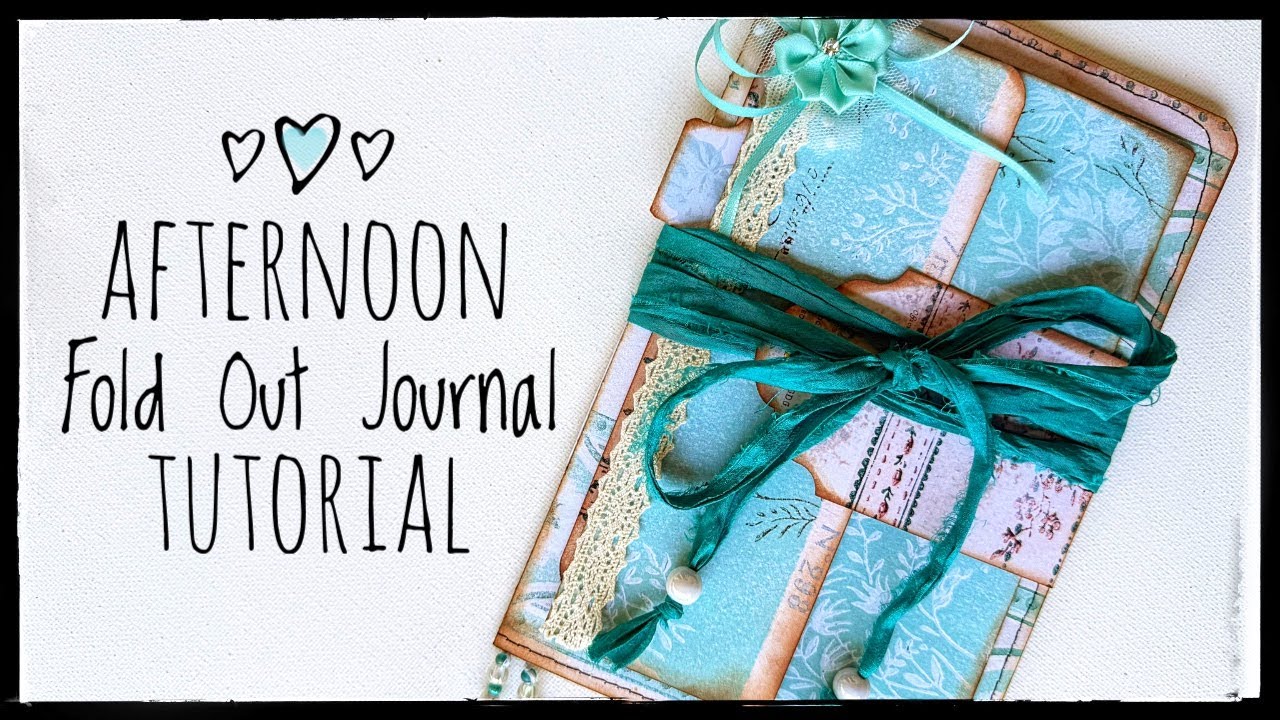 Easy Fold Out Journal - Journal Making - Tutorial - Make A Journal In One Afternoon