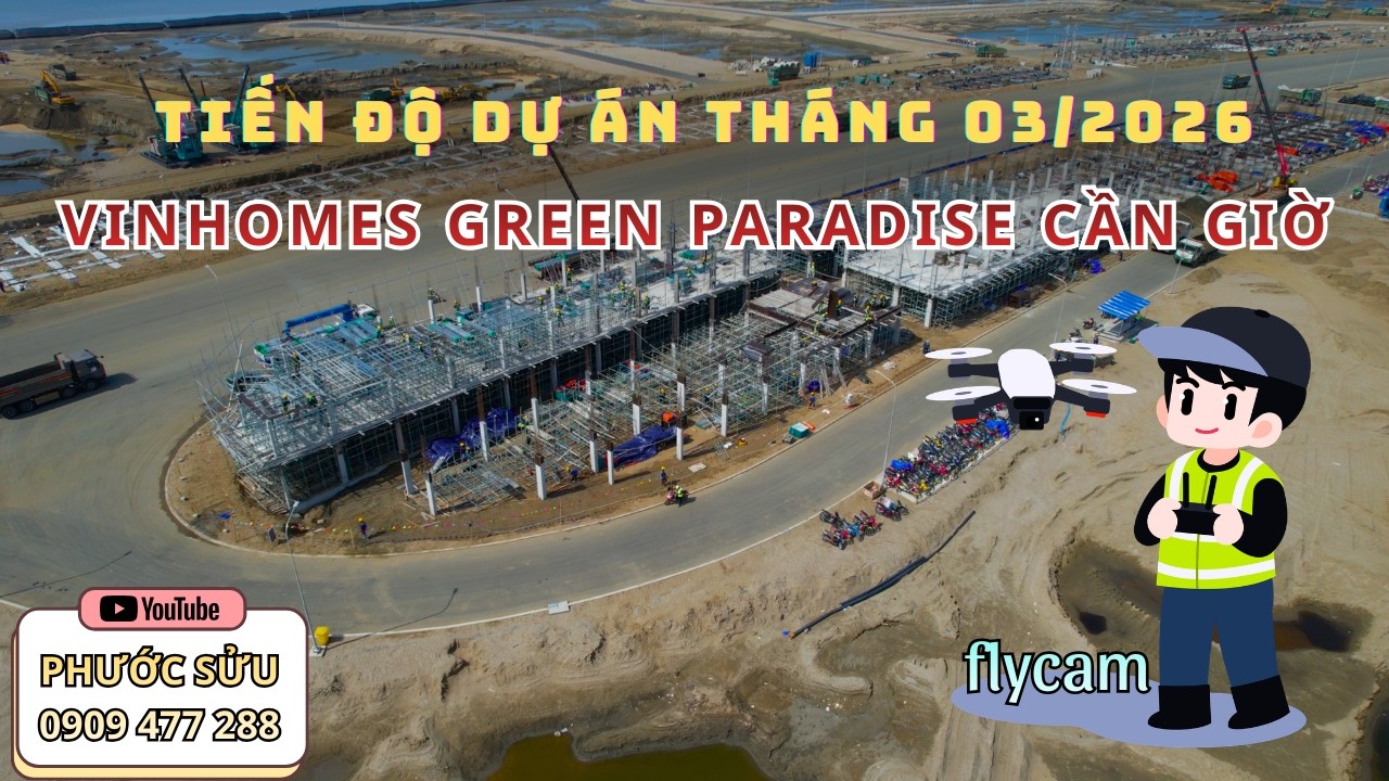 Đại Công Trường Vinhomes Cần Giờ Đang Thay Đổi Từng Ngày Nhìn Từ Flycam Mới Thấy Bất Ngờ