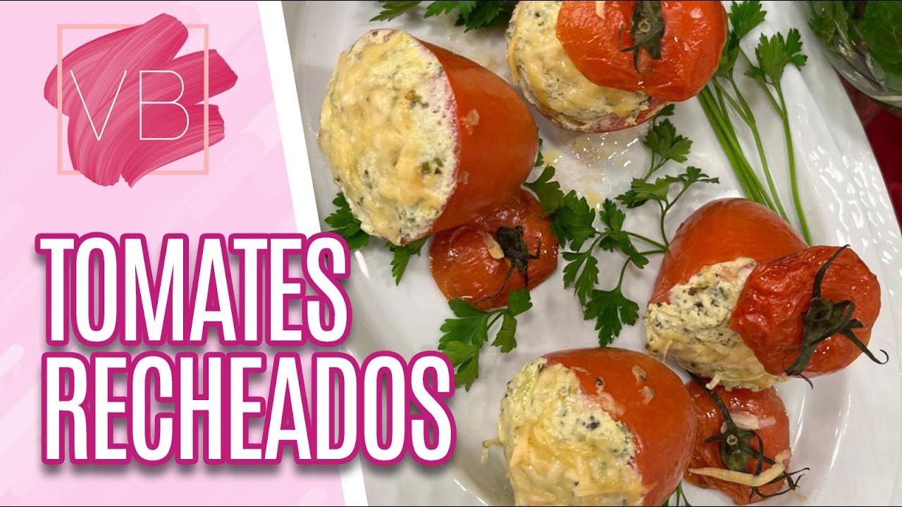Receita de tomates recheados - Você Bonita (29/06/2022)