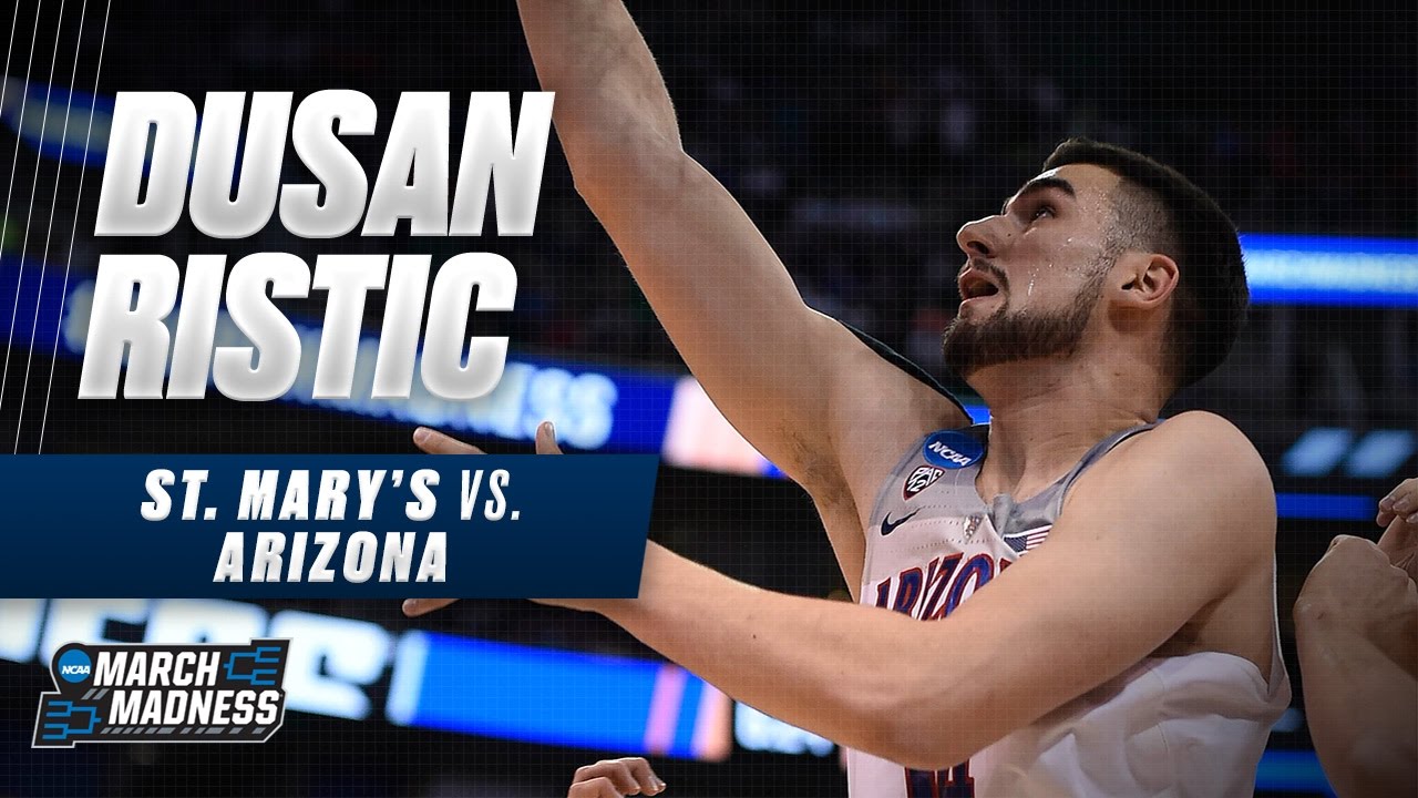 Dusan Ristic scores 13 as Arizona defeats St. Mary's