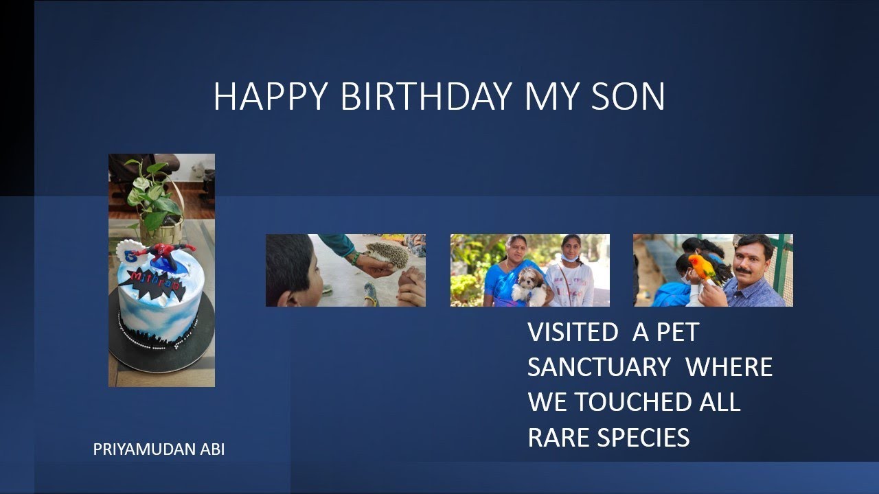 Mithran பிறந்தநாள் கொண்டாட்டம்|visited Prani pet sanctuary in Bangalore#vlogintamil