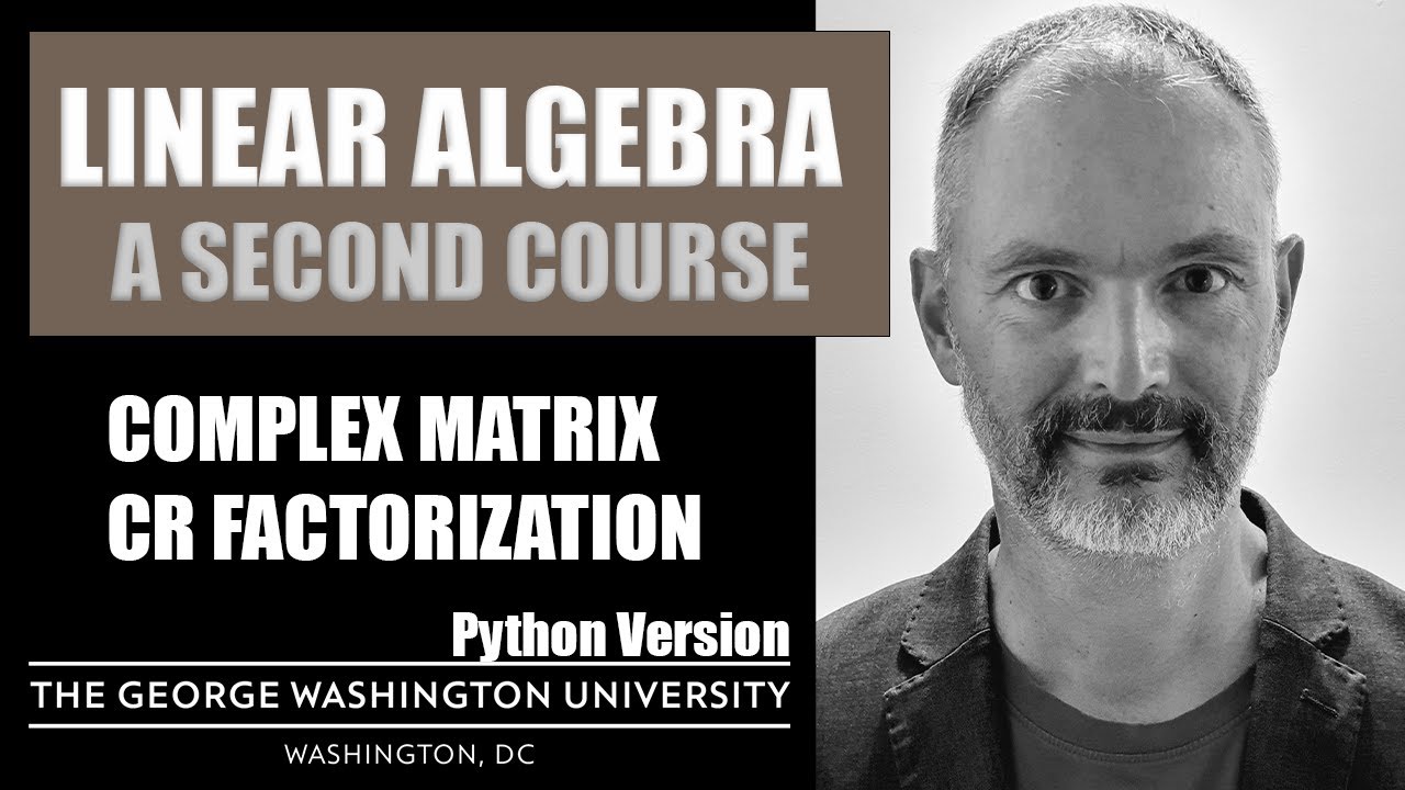 CR factorization of a complex matrix using Python