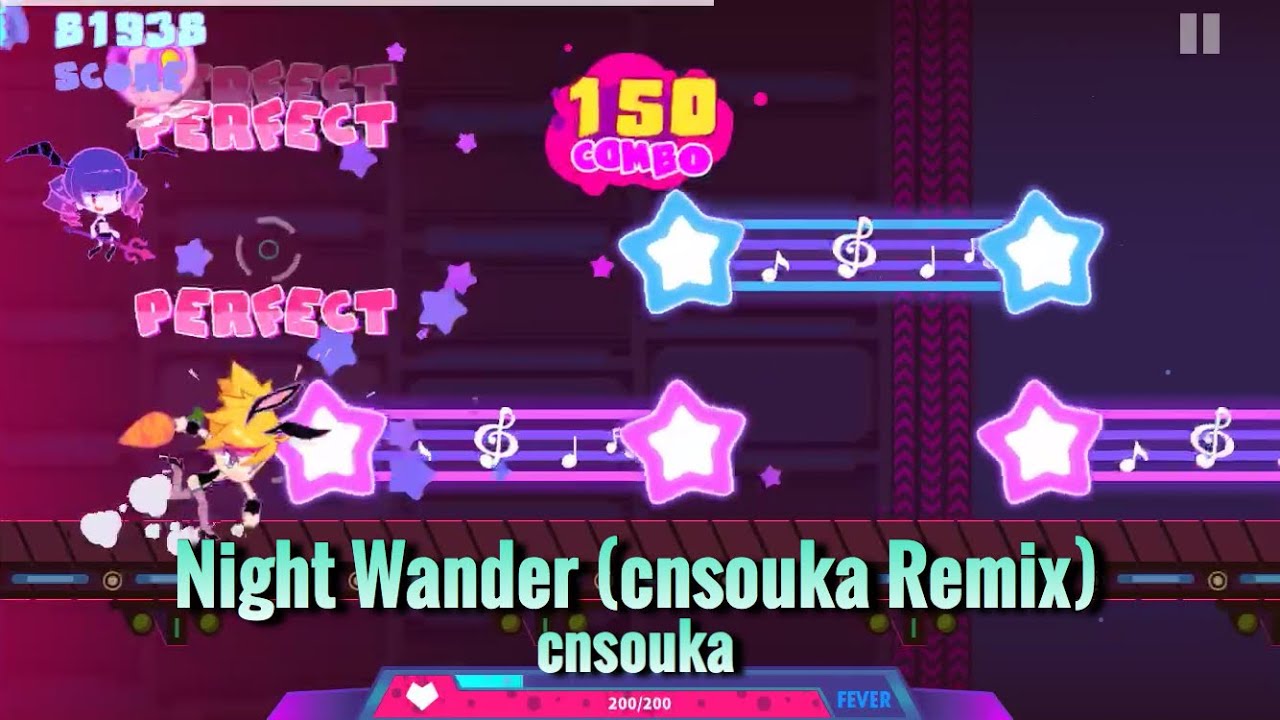【Muse Dash】Night Wander(cnsouka Remix) [達人★7] 100.00% AP