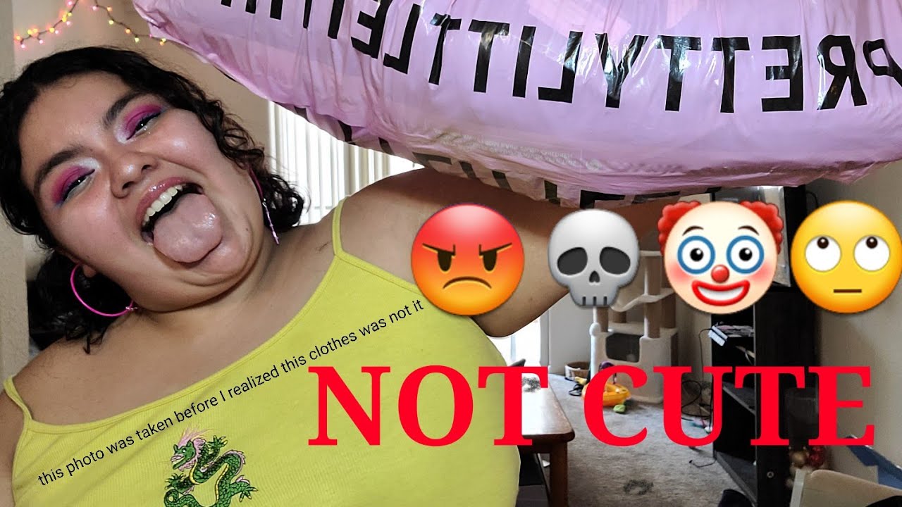 HUGE PLUS SIZE PRETTY LITTLE THING HAUL (IM BIG MAD😡)