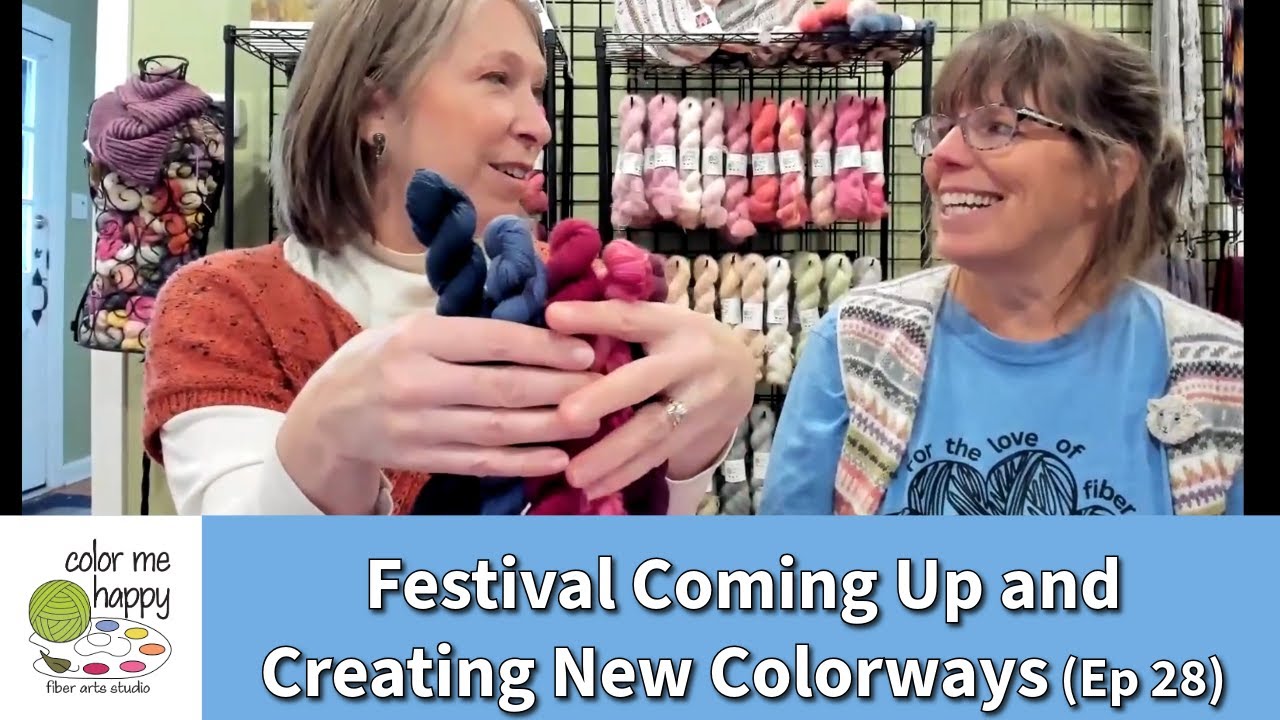 Fiber Festival and Creating New Colorways: Naturally Dyed #yarn #knitting #naturaldyes