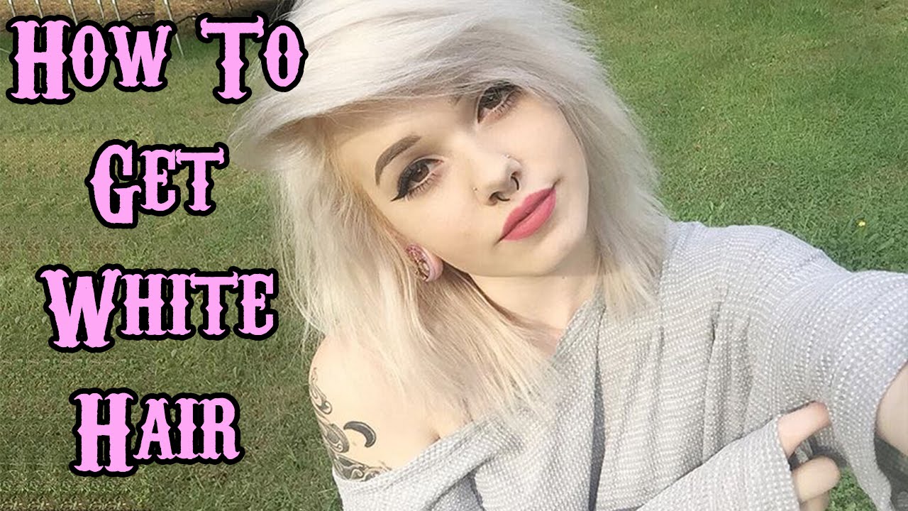 HOW TO GET WHITE HAIR!