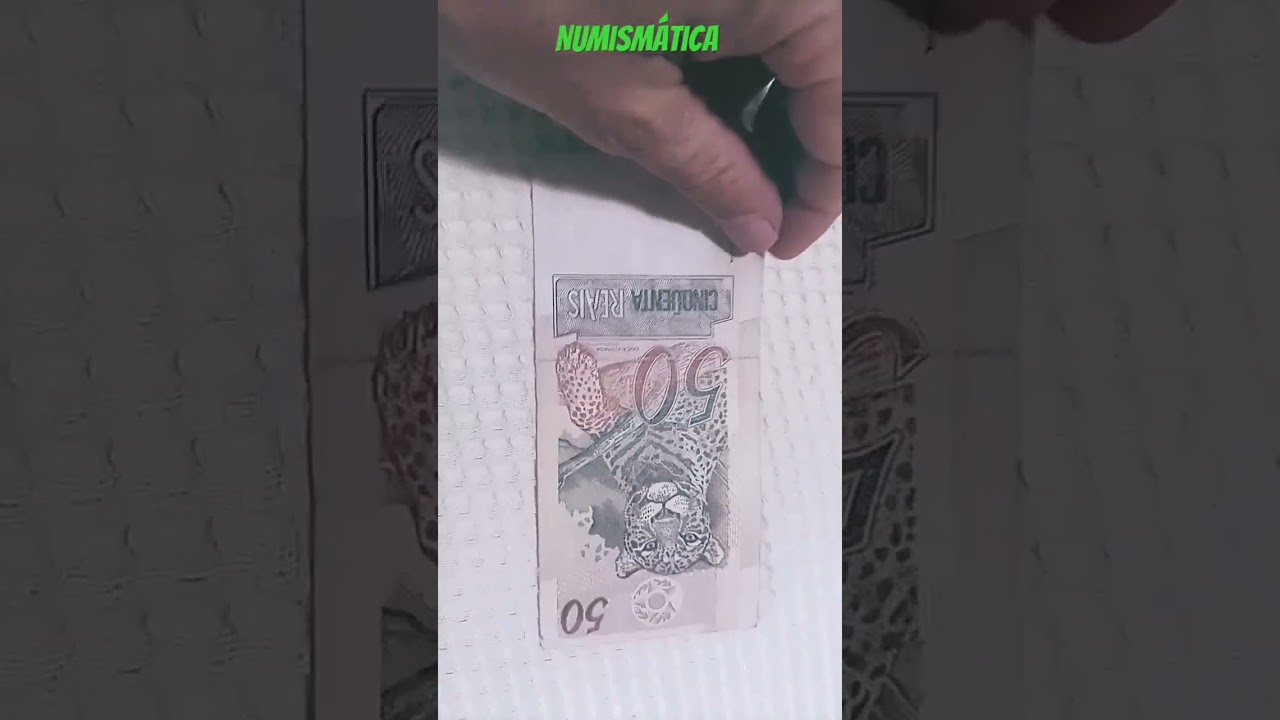numismática cédula 50 reais sem frase Deus seja louvado Rubens Recupero
