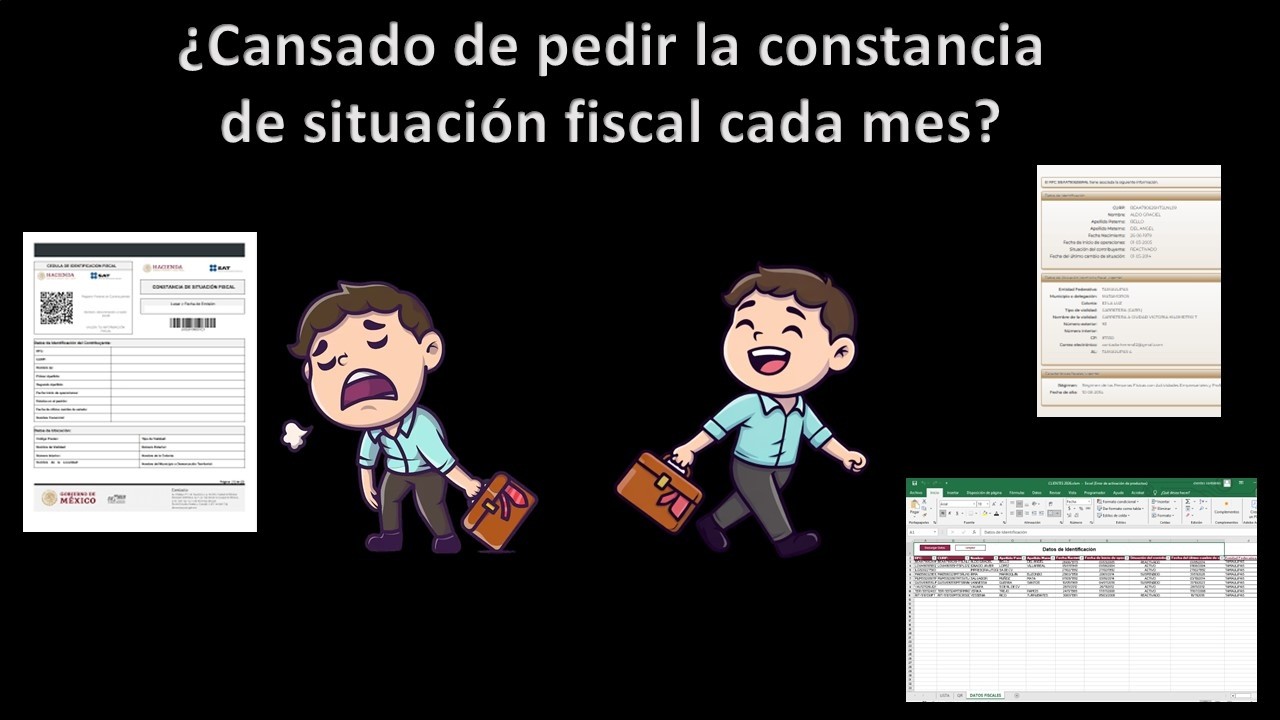 Plantilla Excel para descargar datos fiscales con RFC e IDCIF. (evita solicitar CSF todos los meses)