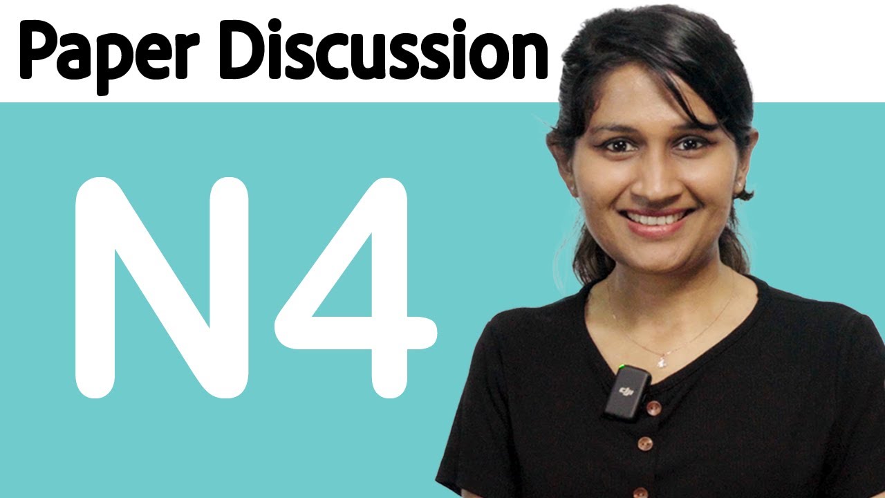 Japanese N4 level Paper discussion in Sinhala (JLPT / NAT)