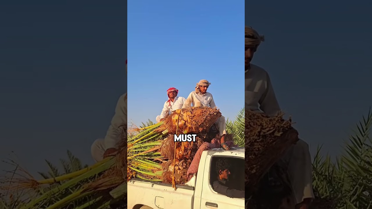 Как пересаживают и выращивают финиковые пальмы в пустынях с количеством осадков менее 100 миллиме...