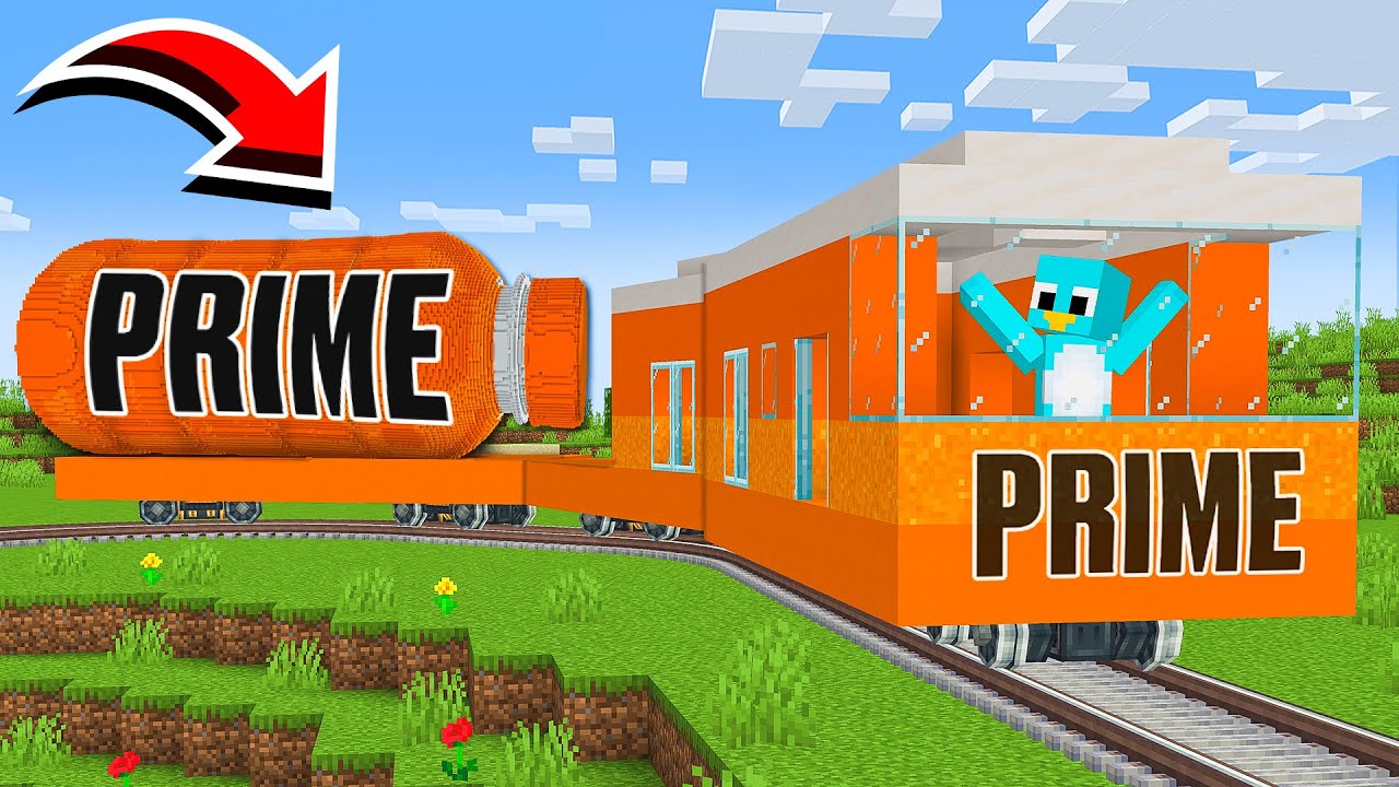 Как построить Prime Train House в Minecraft
