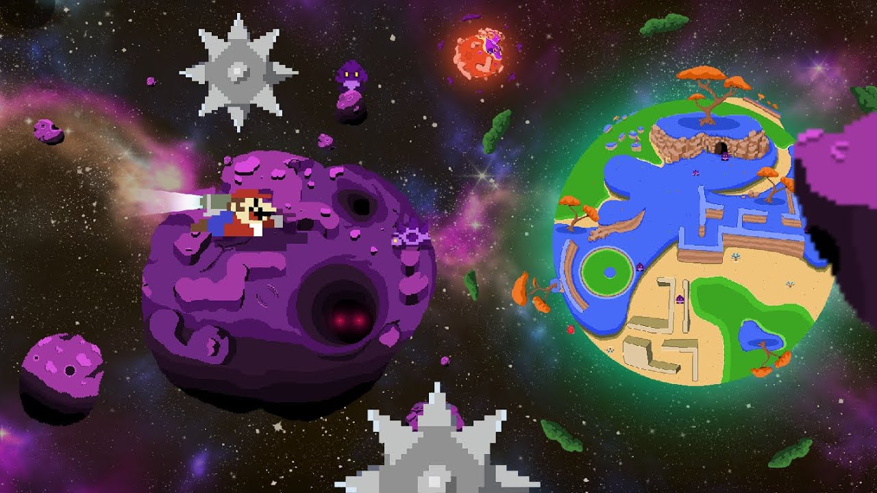 Mario and the Asteroid Belt Maze