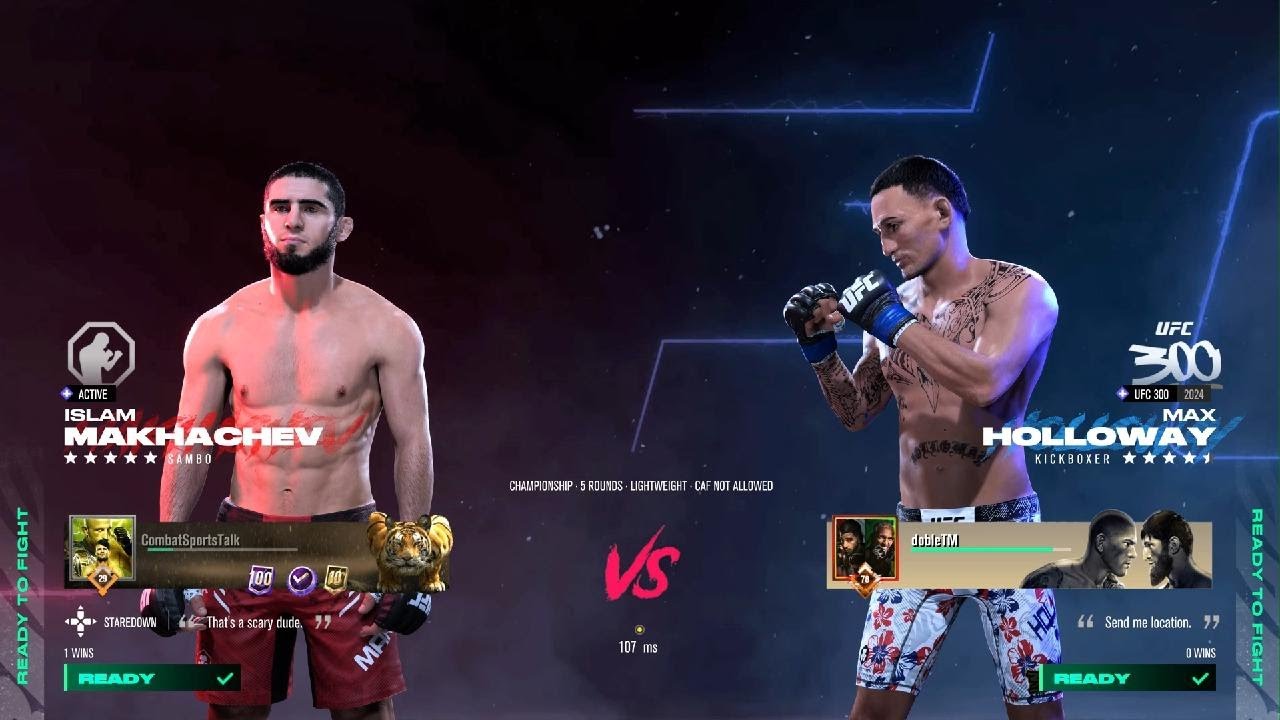 UFC 5 Islam Makhachev vs Max Holloway
