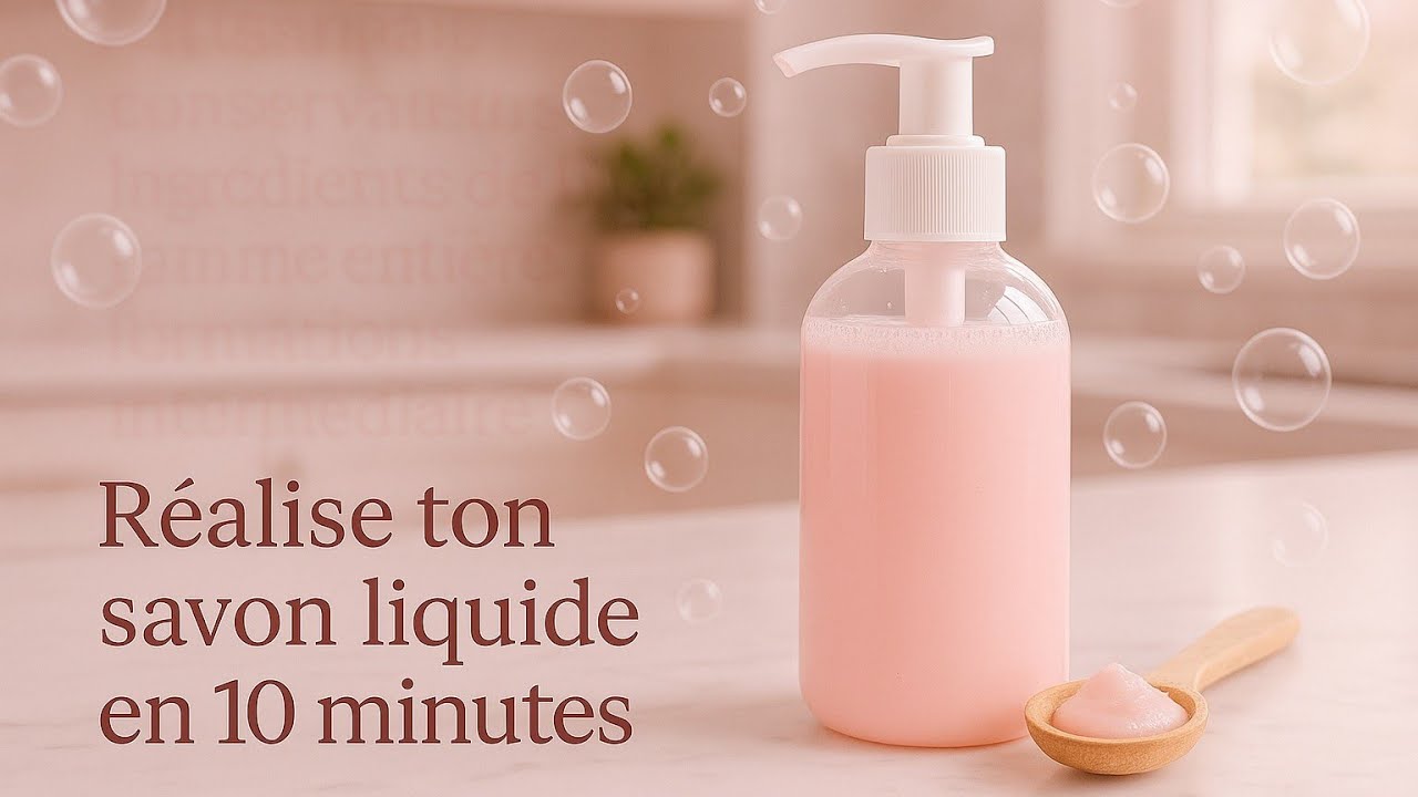 Comment Fabriquer un Savon Liquide de Qualité juste avec  2 Ingrédients:Recette Facile et Économique