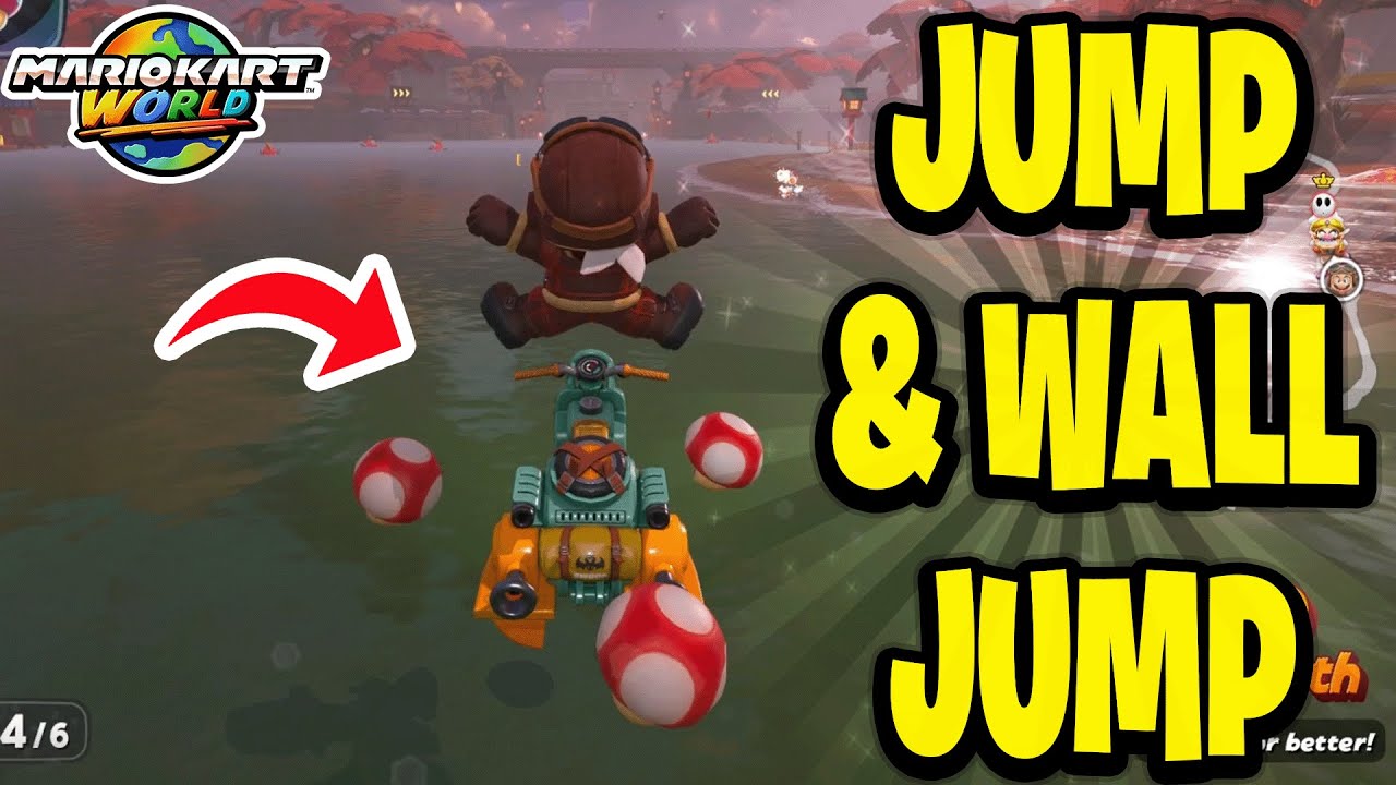 Как прыгать и отталкиваться от стен в Mario Kart World — самое быстрое руководство