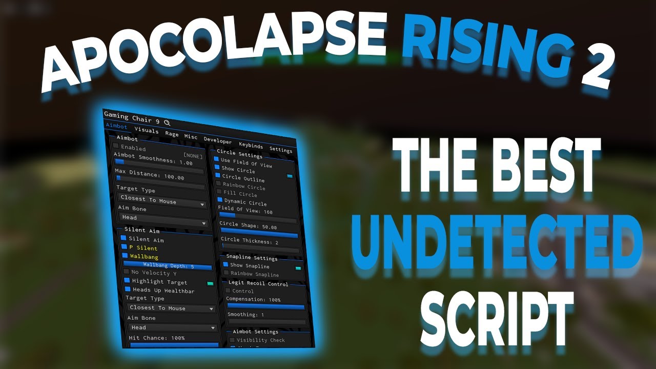 USING THE #1 APOCOLAPSE RISING 2 SCRIPT (GAMING CHAIR 9 🔫)