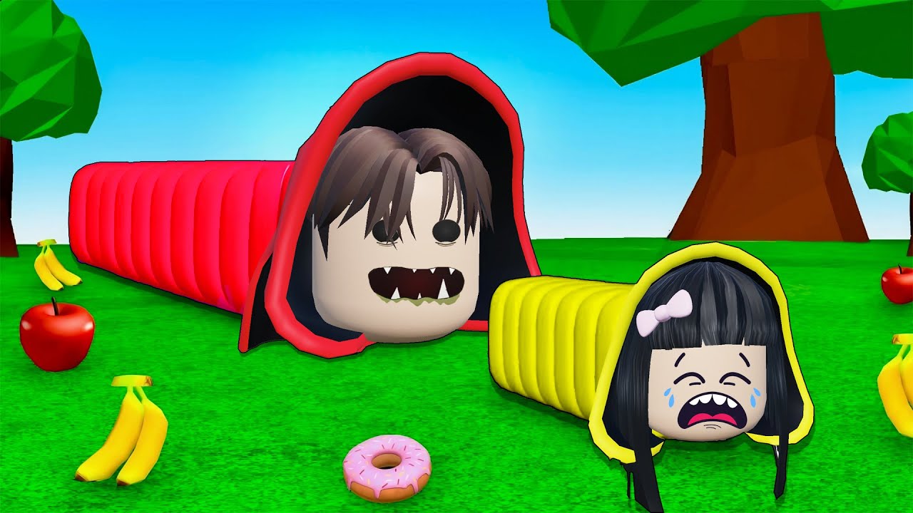 Yuta, Mio Dan Baby Celine Jadi Cacing Tuyul Makan Buah Buahan || ROBLOX