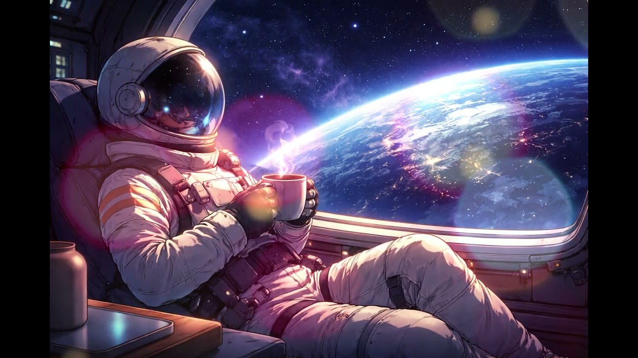 Orbit Coffee ☕🌌 Space Lofi Beats | Study & Relax Music