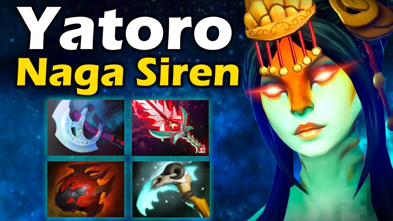 Яторо на Наге, Безумная Игра от Лучшего Керри - Yatoro Naga Siren 7.36 ДОТА 2