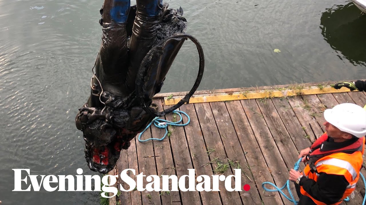 Edward Colston statue removed from Bristol Harbour
