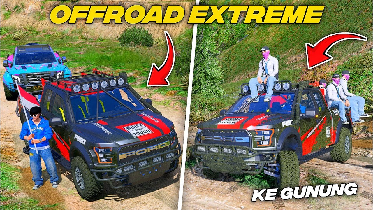 OFFROAD Jalur EXTREME Berlumpur Demi Ke GUNUNG TERTINGGI Geng STM Di Kota - GTA 5 MOD