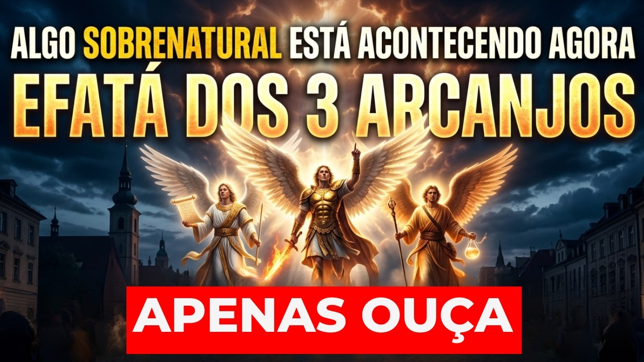 Algo Sobrenatural Está Acontecendo Agora EFATÁ dos 3 Arcanjos! Apenas Ouça!