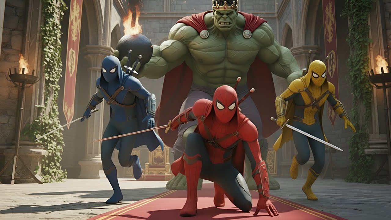 🕷️Spiderman AND Hulk team up to destroy Joker while taking Hulk's throne | emotional moment