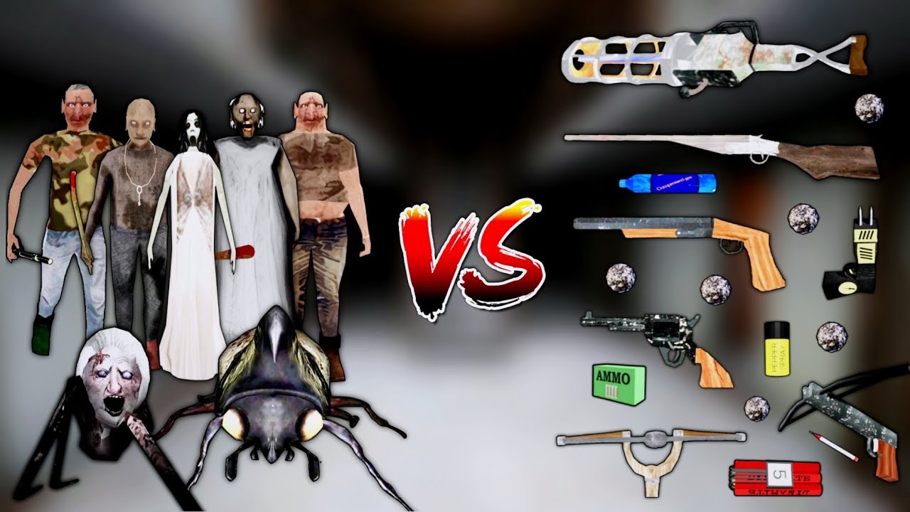 Weapon Room All New Unlimited Weapons Vs The Twins Family With Granny Family