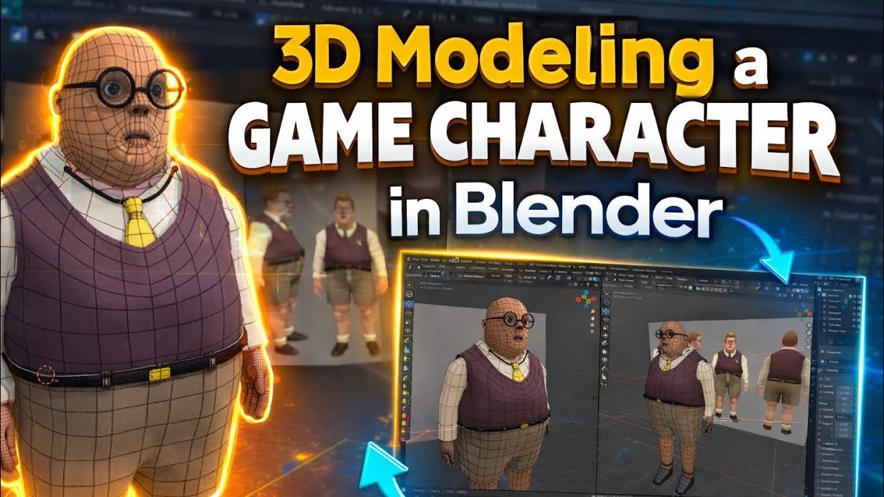 How to Model a Game Character in Blender (Step-by-Step Guide)