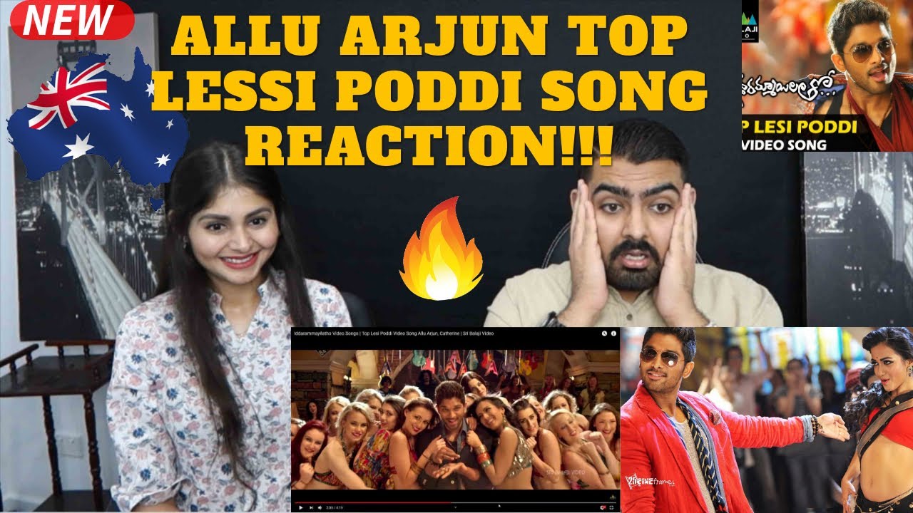 ALLU ARJUN TOP LESSI PODDI VIDEO SONG Reaction by an AUSTRALIAN Couple | Allu Arjun Reaction | WOW |