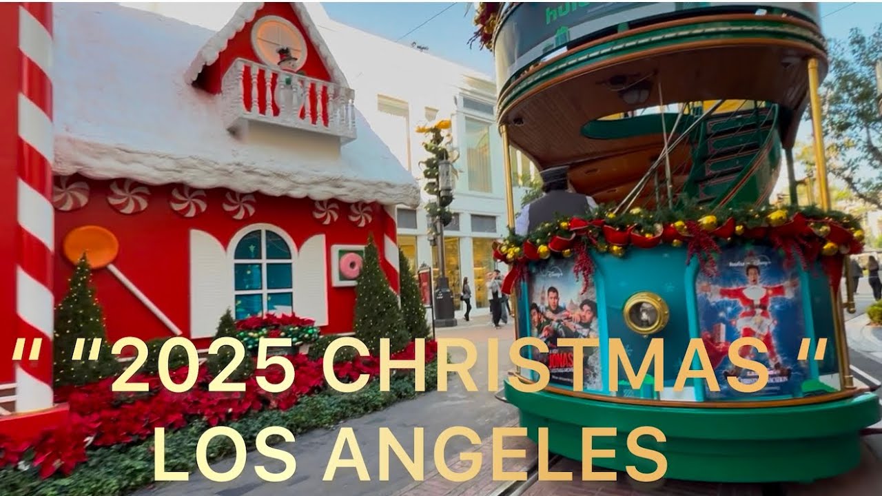 “ 2025 Christmas 🎄 “ Los Angeles 🇺🇸 [4K] 
